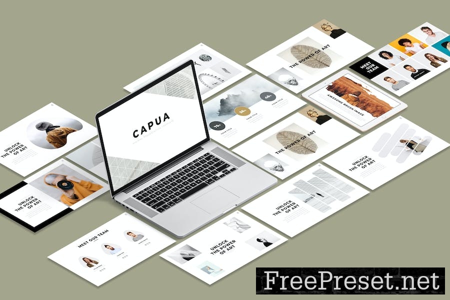 Capua - Minimal Powerpoint Template QFLJERF