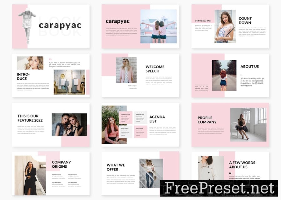 Carapyac - Lookbook Keynote Template WE2K9UZ