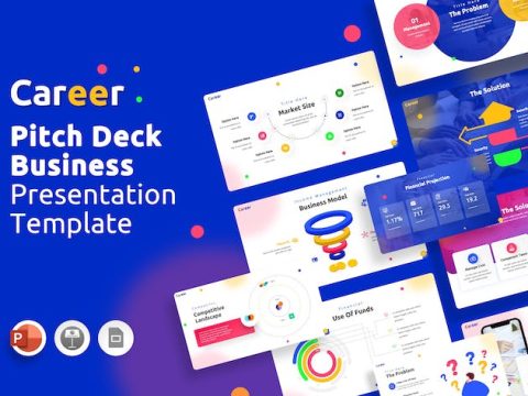 Career Pitch Deck Business - Powerpoint Template 2YRXK84