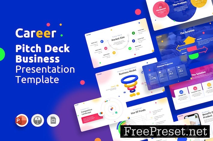 Career Pitch Deck Business - Powerpoint Template 2YRXK84