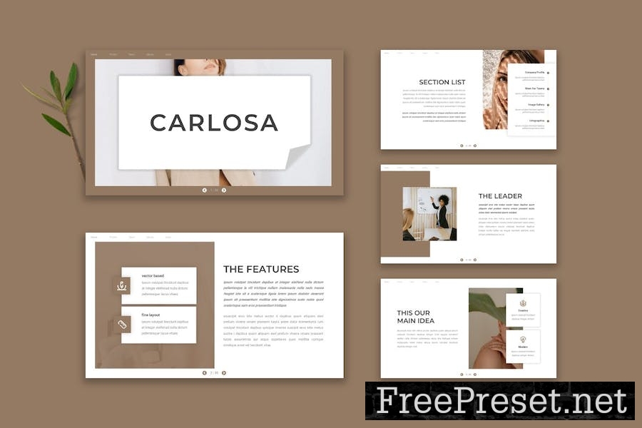 Carlosa - Google Slide Template HWS98JS