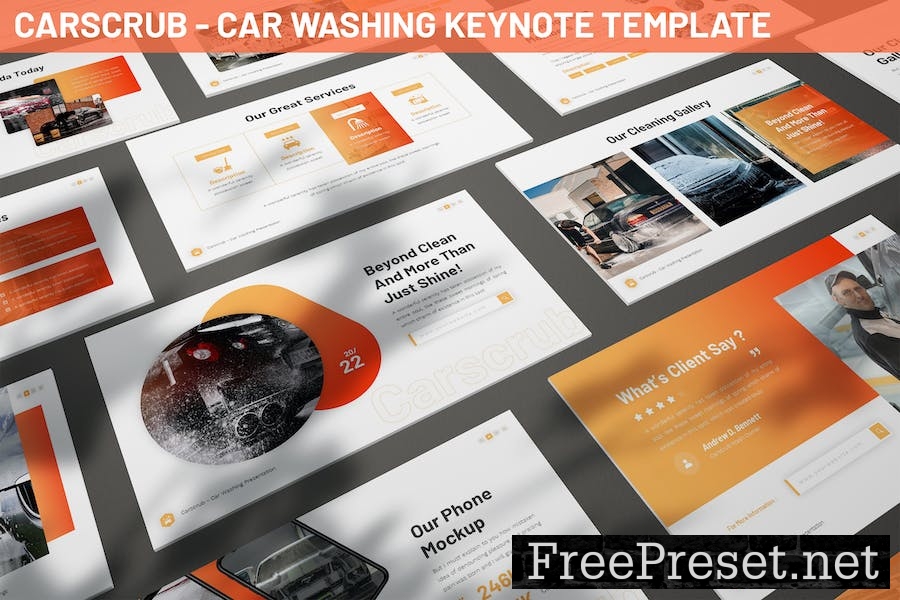 Carscrub - Car Washing Keynote Template 78VQBYA