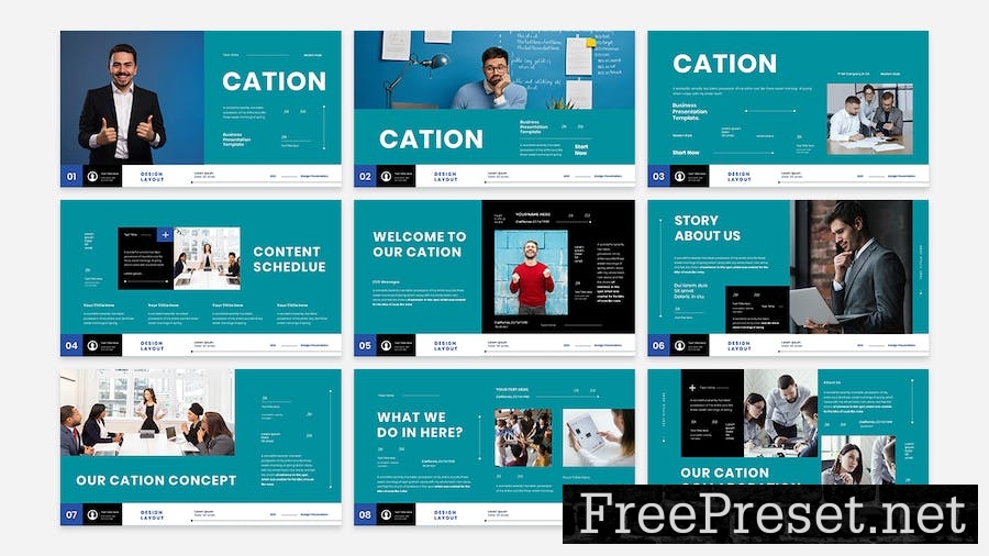 Cation - Business Presentation Keynote Template 9EDV4CN