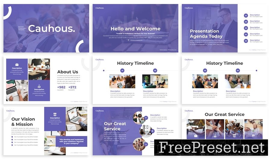 Cauhous - Multipurpose Google Slides Template R8V6KCF