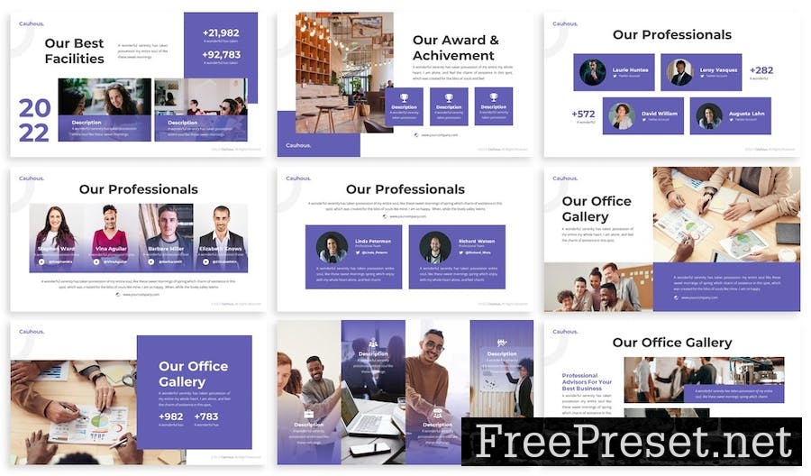 Cauhous - Multipurpose Google Slides Template R8V6KCF