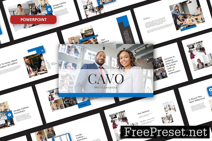 Cavo Powerpoint Template VLY4UTV