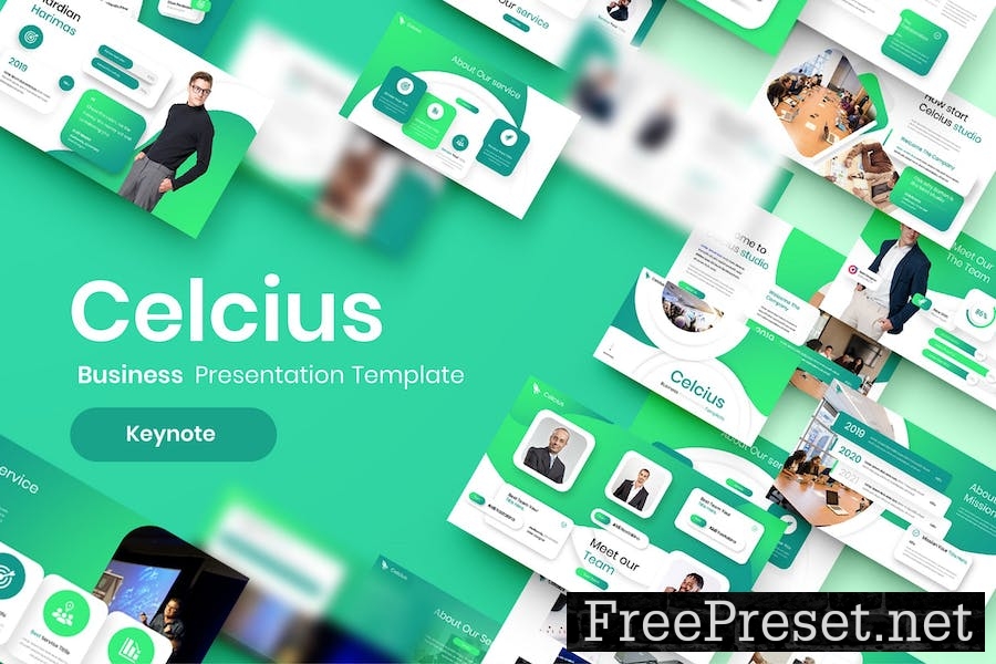 Celcius – Business Keynote Template VM6TCJE