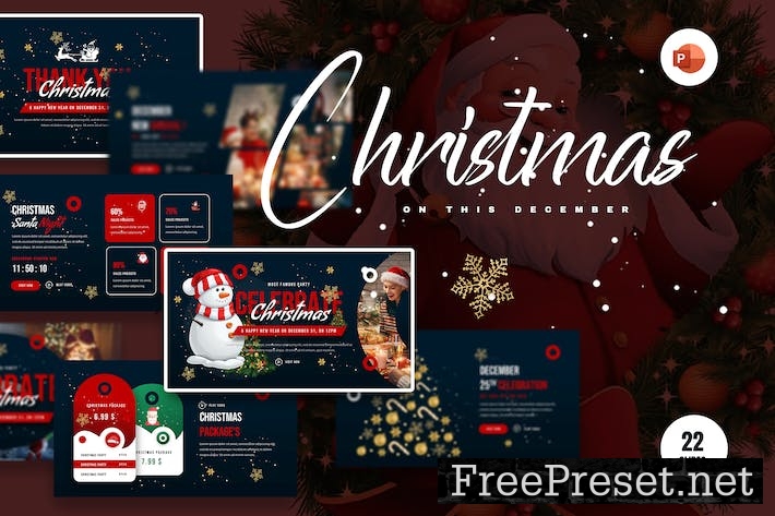 Celebrate Christmass PowerPoint Presentation VYLTJ7T