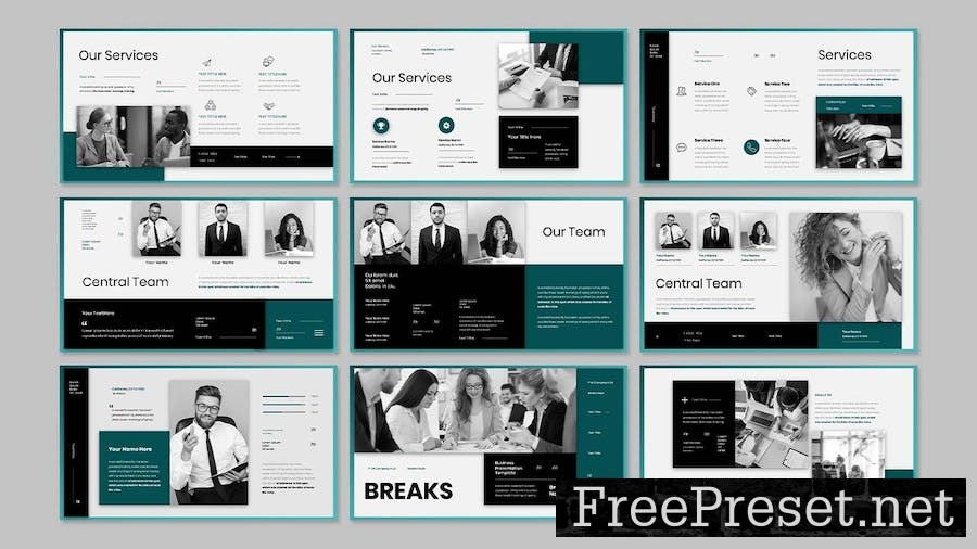 Central - Business Presentation Keynote Template DPKAM7F