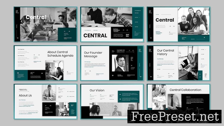 Central - Business Presentation Keynote Template DPKAM7F