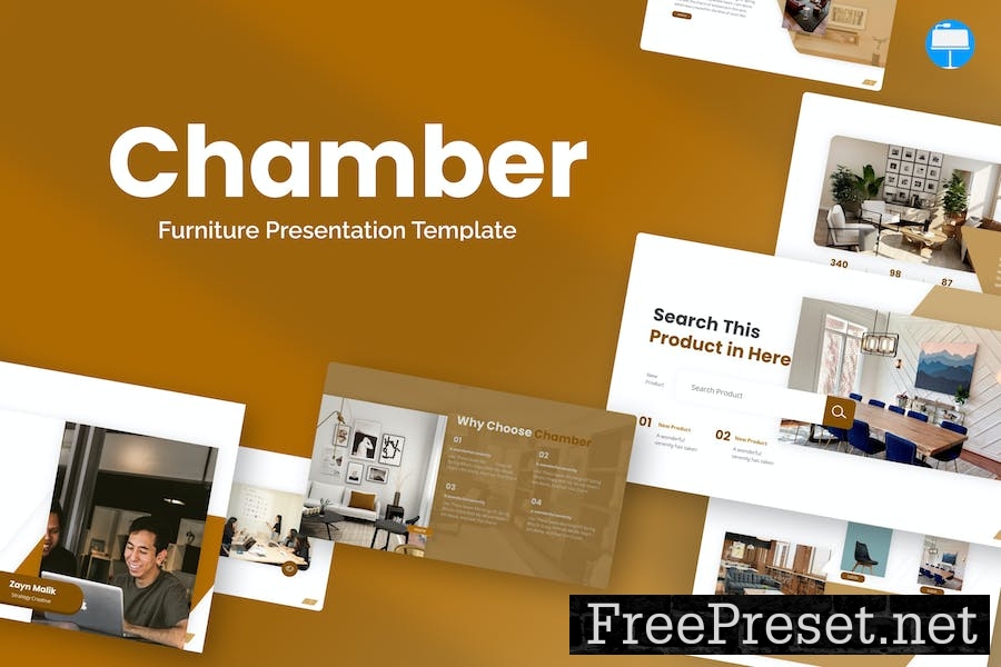 Chamber Beige Minimalist Interior Keynote BJAMRJK