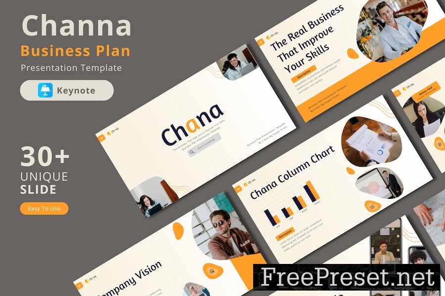 Chana Keynote Business Plan Presentation Template C8BEKMZ