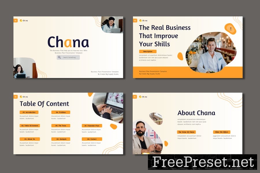 Chana Keynote Business Plan Presentation Template C8BEKMZ