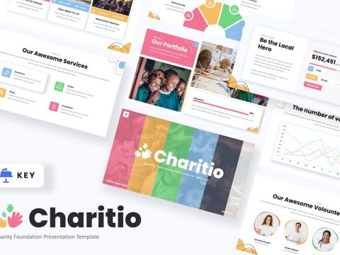 Charitio - Charity Foundation Keynote Template R5J3V7W