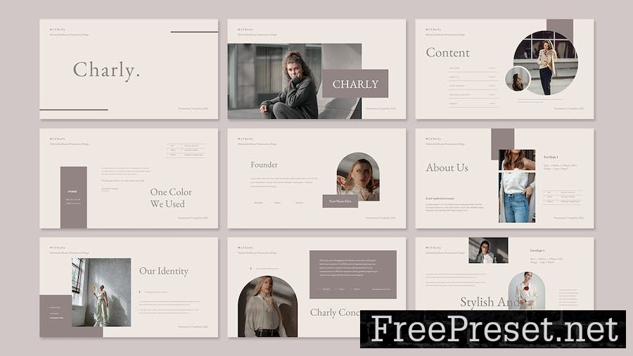 Charly - Minimalist Presentation Keynote Template HBNSS9U