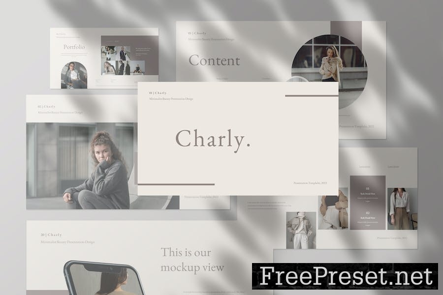 Charly - Minimalist Presentation Keynote Template HBNSS9U