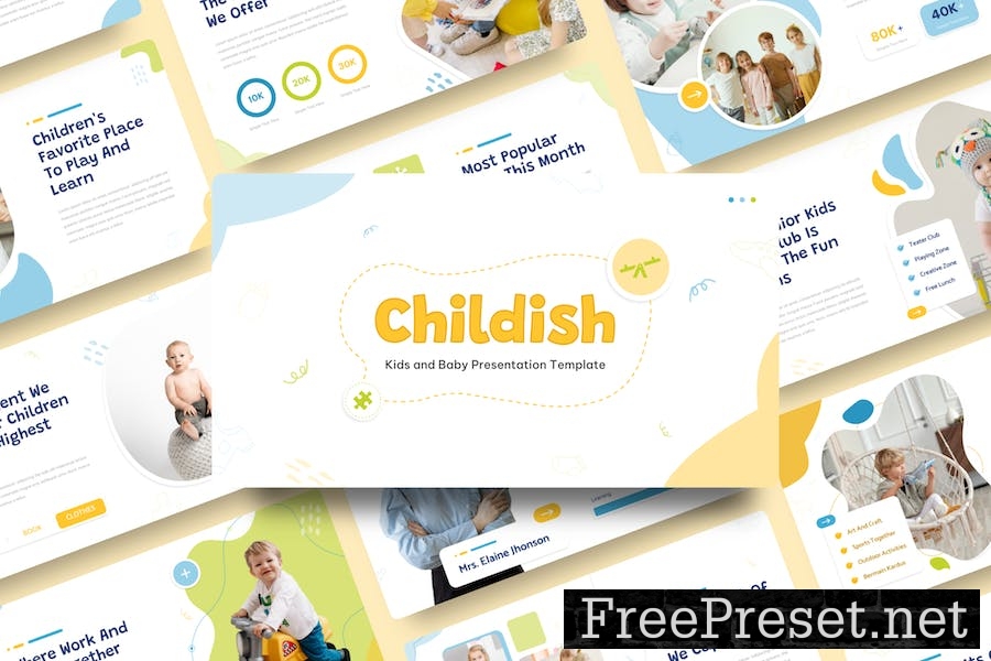 Childish - Kids and Baby Keynote Template 66FTJQH