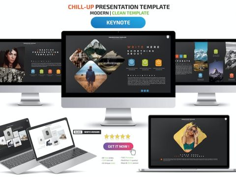 Chill Up Keynote Presentation Templates KV926BP