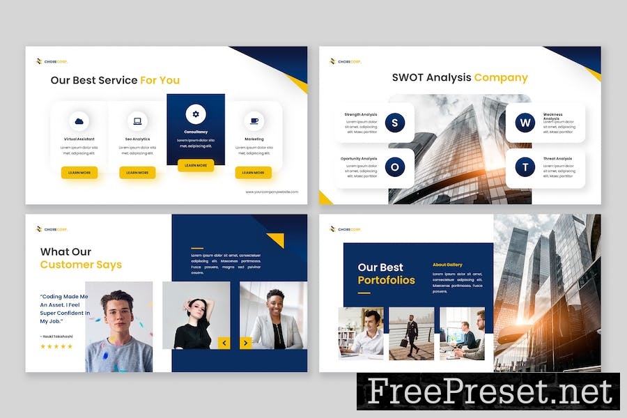 Chorecorp - Company Profile Keynote Template D4QAJ5U