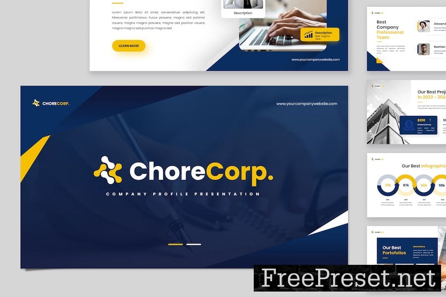 Chorecorp - Company Profile Keynote Template D4QAJ5U