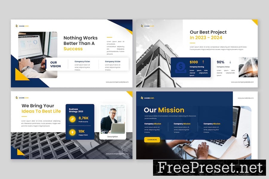 Chorecorp - Company Profile Keynote Template D4QAJ5U