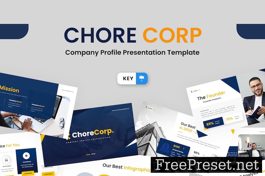 Chorecorp - Company Profile Keynote Template D4QAJ5U