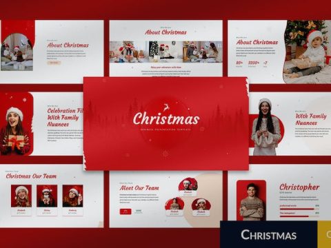 Christmas Creative Google Slides Template BAMX9WA