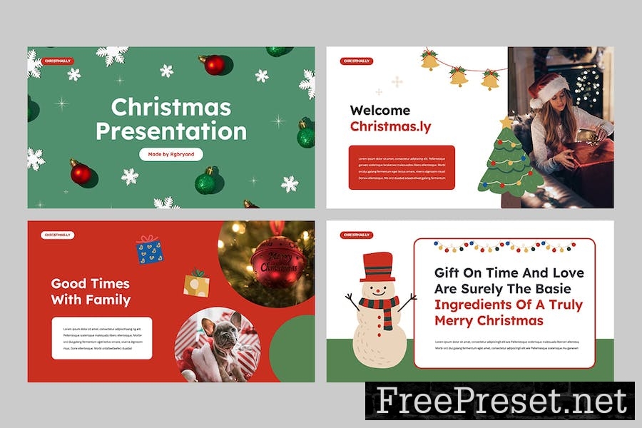 Christmas Google Slides Template VMWNZN6