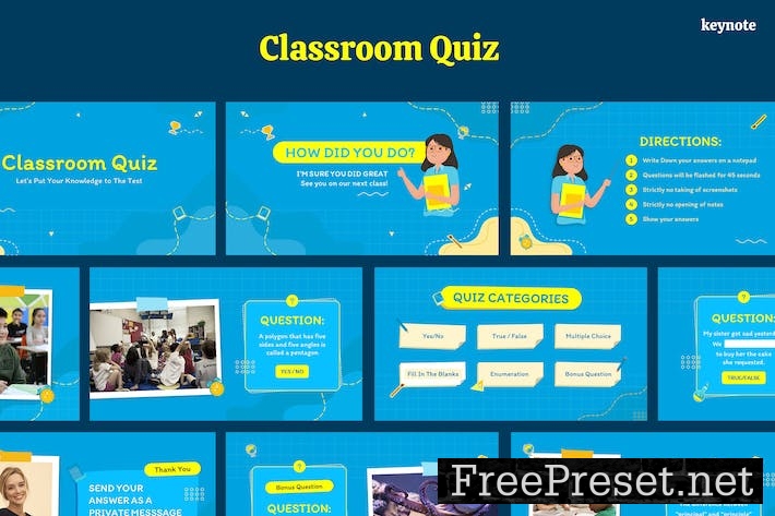 Classroom Quiz keynote SGZ9NEB