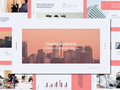 Classy Busines & Minimal Presentation Powerpoint 4NLASML