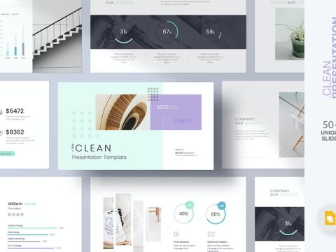 Clean Minimalist | Google Slides Template TTHWLZA