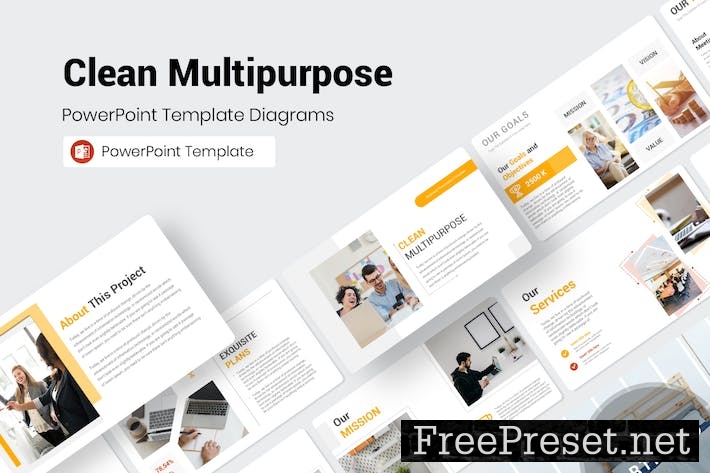 Clean Multipurpose PowerPoint Presentation UBU6LUK