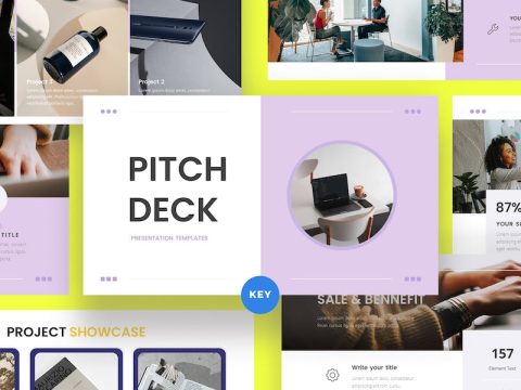 Clean PITCH DECK Keynote Template R8Y8AUK