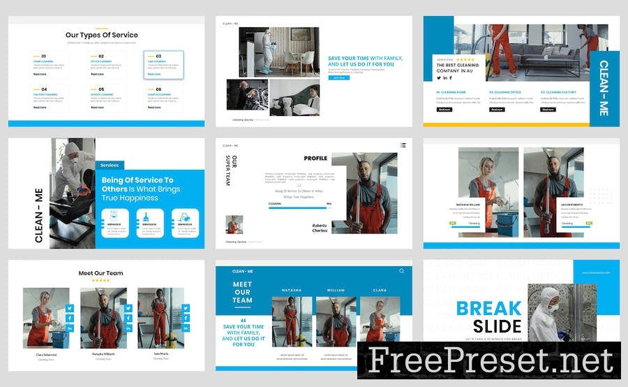 Cleaning Service Keynote Template QLRD6EL
