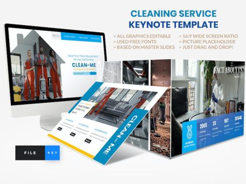 Cleaning Service Keynote Template QLRD6EL