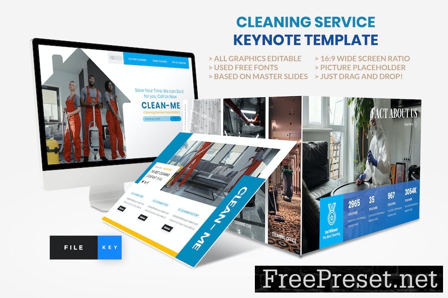 Cleaning Service Keynote Template QLRD6EL