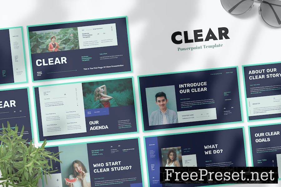 Clear - Business Presentation Keynote Template WRJZZU2