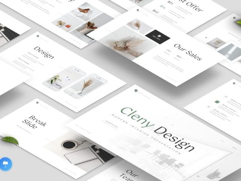 Cleny – Clean Modern Interior Keynote Template ZTGFRP5