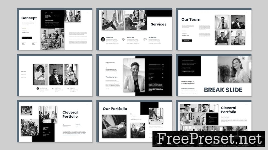 Cleveral - Business Presentation Keynote Template 6H2VYEY