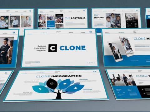 Clone Business Presentation Google Slide Template Y6PCZHS