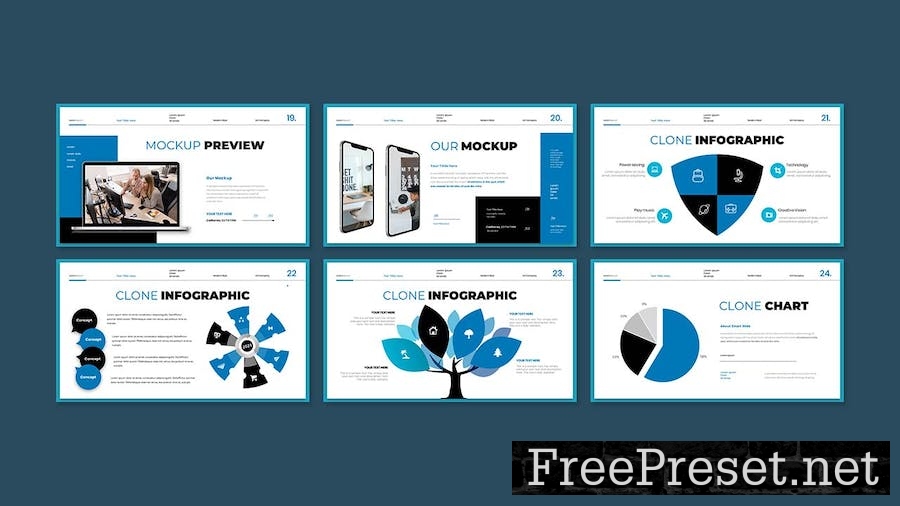 Clone - Business Presentation Keynote Template L5DH9QK