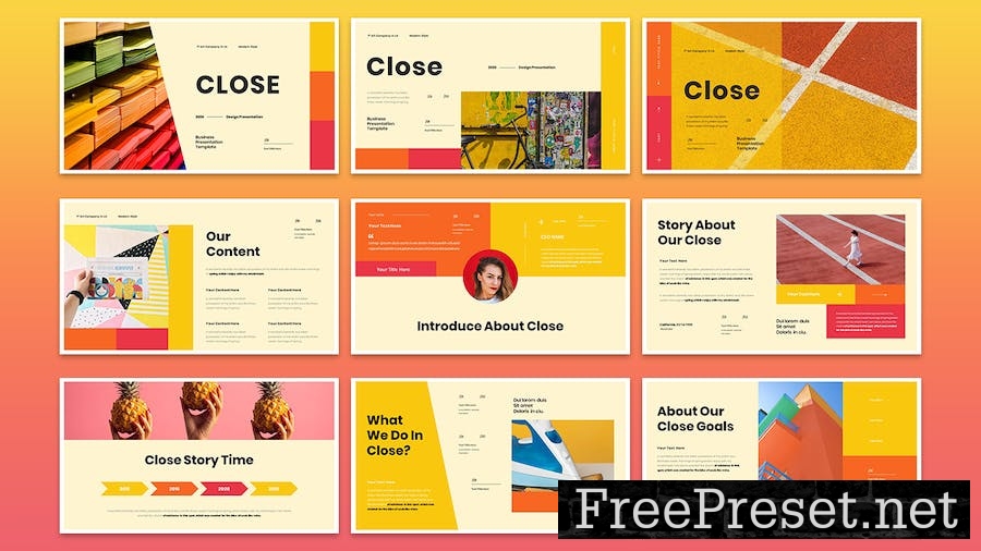 Close - Business Presentation Keynote Template ZC3HEX7