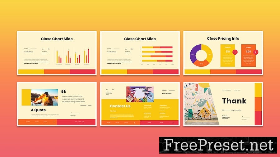 Close - Business Presentation PowerPoint Template 2V3LP4C