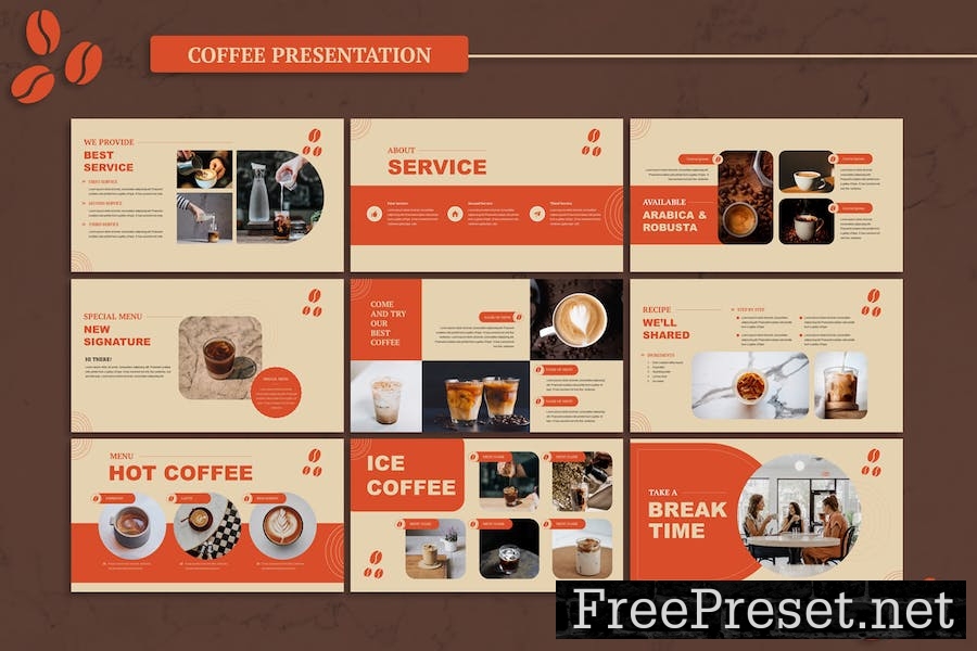 Coffee Presentation - Google Slides 7YW7AUG
