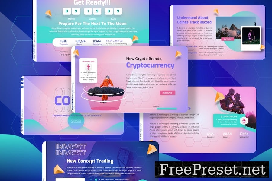 Coines - Cryptocurrency Keynote Templates JLK3J6Z