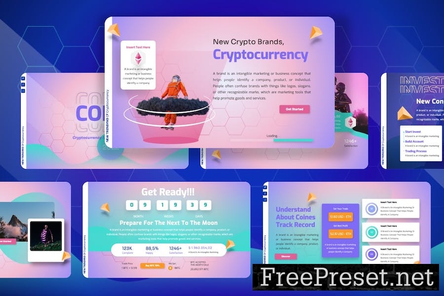 Coines - Cryptocurrency Powerpoint Templates 7NCFL53