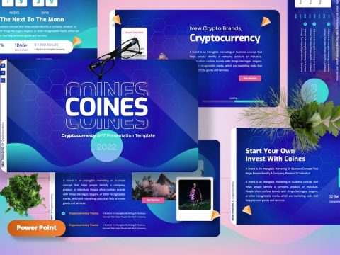 Coines - Cryptocurrency Powerpoint Templates 7NCFL53