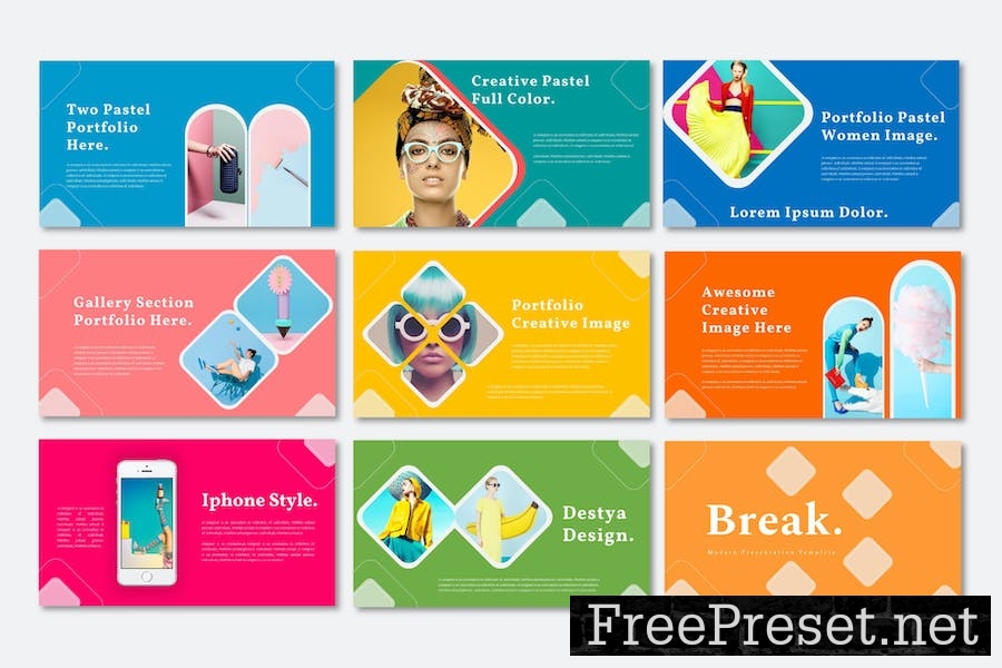 Colorfun - Keynote Presentation Template YFBQU9F