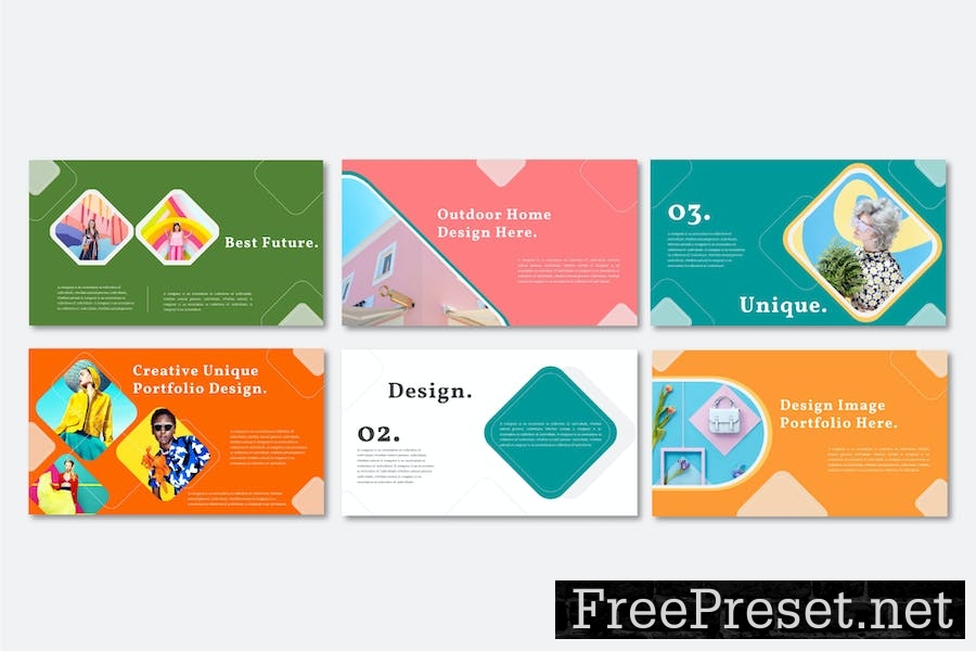 Colorfun - Keynote Presentation Template YFBQU9F