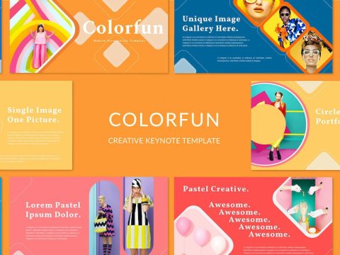 Colorfun - Keynote Presentation Template YFBQU9F